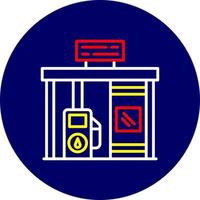 Tankstelle kreatives Icon-Design vektor