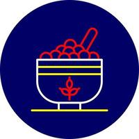 Müsli kreatives Icon-Design vektor