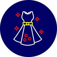 Kleid kreatives Icon-Design vektor