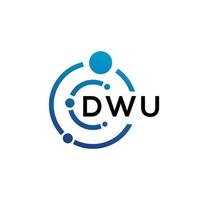 dwu-Brief-Logo-Design auf weißem Hintergrund. dwu kreatives Initialen-Brief-Logo-Konzept. dwu Briefgestaltung. vektor