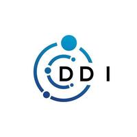 ddi brev logotyp design på vit bakgrund. ddi kreativ initialer brev logotyp begrepp. ddi brev design. vektor