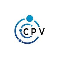 cpv brev logotyp design på vit bakgrund. cpv kreativ initialer brev logotyp begrepp. cpv brev design. vektor