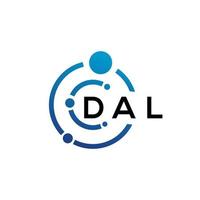 dal-Buchstaben-Logo-Design auf weißem Hintergrund. dal kreative Initialen schreiben Logo-Konzept. dal-Briefgestaltung. vektor