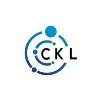 ckl brev logotyp design på vit bakgrund. ckl kreativ initialer brev logotyp begrepp. ckl brev design. vektor