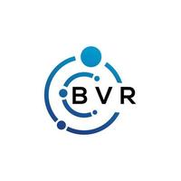 bvr-Brief-Logo-Design auf weißem Hintergrund. bvr kreative Initialen schreiben Logo-Konzept. bvr Briefgestaltung. vektor