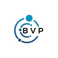 bvp-Brief-Logo-Design auf weißem Hintergrund. bvp kreative Initialen schreiben Logo-Konzept. bvp Briefgestaltung. vektor