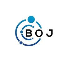 boi-Buchstaben-Logo-Design auf weißem Hintergrund. boi kreative Initialen schreiben Logo-Konzept. boi Briefgestaltung. vektor