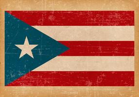 Grunge Flagga Puerto Rico vektor