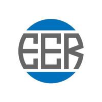 eer brev logotyp design på vit bakgrund. eer kreativ initialer cirkel logotyp begrepp. eer brev design. vektor