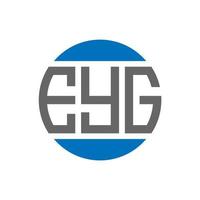 Ej-Buchstaben-Logo-Design auf weißem Hintergrund. eyg kreative initialen kreis logokonzept. ey Briefdesign. vektor