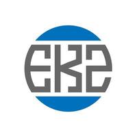 ekz brev logotyp design på vit bakgrund. ekz kreativ initialer cirkel logotyp begrepp. ekz brev design. vektor