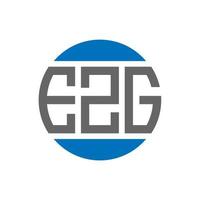 ezg brev logotyp design på vit bakgrund. ezg kreativ initialer cirkel logotyp begrepp. ezg brev design. vektor