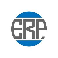 eRP brev logotyp design på vit bakgrund. eRP kreativ initialer cirkel logotyp begrepp. eRP brev design. vektor