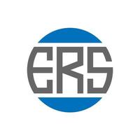 ers-Brief-Logo-Design auf weißem Hintergrund. ers kreative Initialen Kreis Logo-Konzept. ers Briefgestaltung. vektor