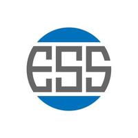 Ess-Brief-Logo-Design auf weißem Hintergrund. ess kreative Initialen Kreis Logo-Konzept. ess Briefgestaltung. vektor