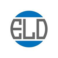 elo brev logotyp design på vit bakgrund. elo kreativ initialer cirkel logotyp begrepp. elo brev design. vektor