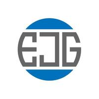 EJG-Brief-Logo-Design auf weißem Hintergrund. ejg kreative initialen kreis logokonzept. ejg Briefdesign. vektor