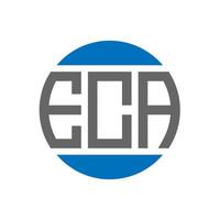 eca brev logotyp design på vit bakgrund. eca kreativ initialer cirkel logotyp begrepp. eca brev design. vektor