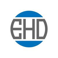 eho brev logotyp design på vit bakgrund. eho kreativ initialer cirkel logotyp begrepp. eho brev design. vektor