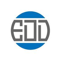 edd-Buchstaben-Logo-Design auf weißem Hintergrund. edd creative initials circle logo-konzept. edd Briefgestaltung. vektor