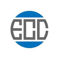 ecc brev logotyp design på vit bakgrund. ecc kreativ initialer cirkel logotyp begrepp. ecc brev design. vektor