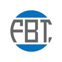 fbt-Brief-Logo-Design auf weißem Hintergrund. fbt kreatives Initialen-Kreis-Logo-Konzept. fbt Briefgestaltung. vektor