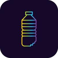 Wasserflasche kreatives Icon-Design vektor