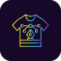 T-Shirt kreatives Icon-Design vektor