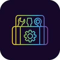 Toolbox kreatives Icon-Design vektor