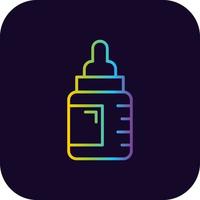 Babyflasche kreatives Icon-Design vektor