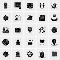 25 universelle Business-Icons Vektor kreative Icon-Illustration zur Verwendung in Web- und Mobilprojekten