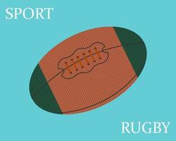 Sport-Rugby-Ball vektor