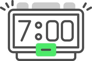 Alarm kreatives Icon-Design vektor