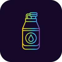 Wasserflasche kreatives Icon-Design vektor