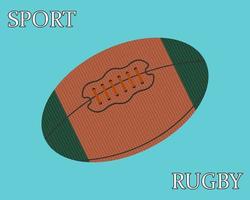 Sport-Rugby-Ball vektor