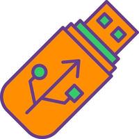 USB-Stick kreatives Icon-Design vektor