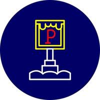 Parkschild kreatives Icon-Design vektor