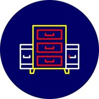 Aktenschrank kreatives Icon-Design vektor