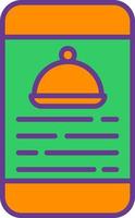 Food-App kreatives Icon-Design vektor