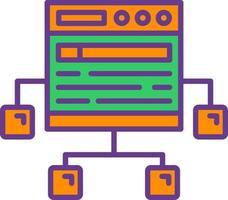 Sitemap kreatives Icon-Design vektor