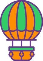 Heißluftballon kreatives Icon-Design vektor