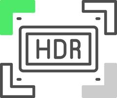 hdr kreativ ikon design vektor