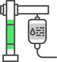 Bluttransfusion kreatives Icon-Design vektor