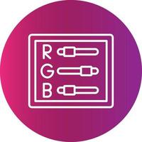 RGB-kreatives Icon-Design vektor