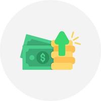 Geld kreatives Icon-Design vektor