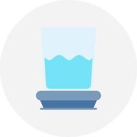 Wasserglas kreatives Icon-Design vektor