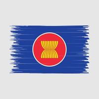 ASEAN-Flagge-Pinsel vektor