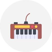 piano tangentbord kreativ ikon design vektor