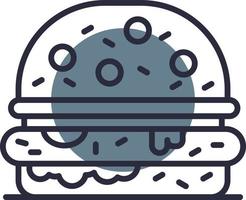 Burger kreatives Icon-Design vektor