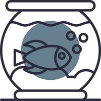 Fish Bowl kreatives Icon-Design vektor